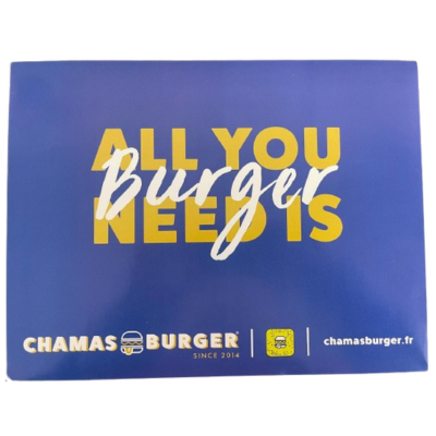 Set de plateau CHAMAS BURGER